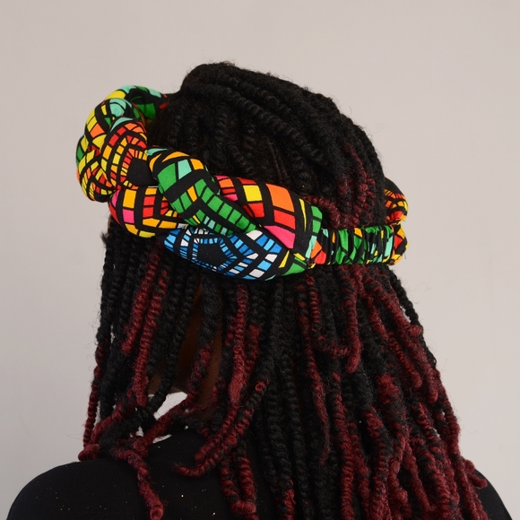 African/Ankara braided  headbands - Picture 2 of 5